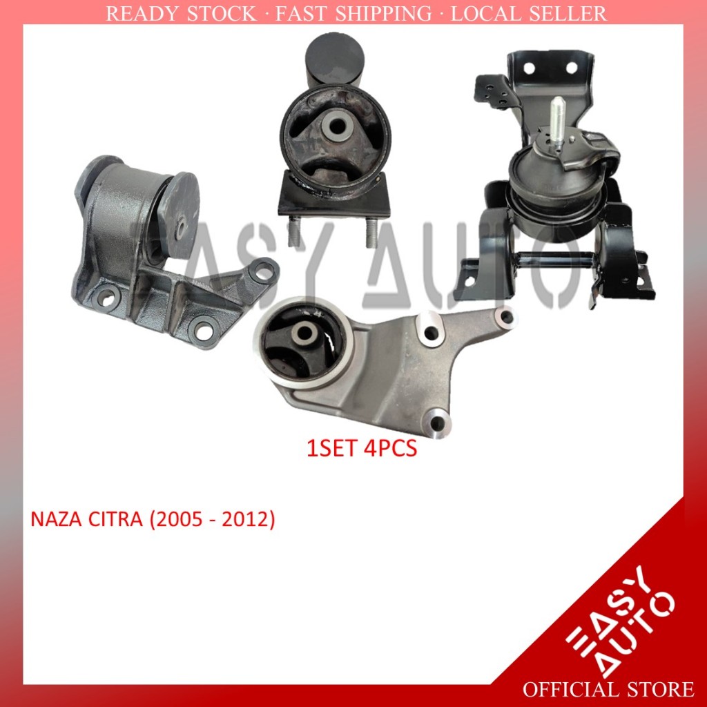 1SET 4 PIECES !! NAZA CITRA 2.0 L AUTO (2005 - 2012) - ENGINE MOUNTING ...