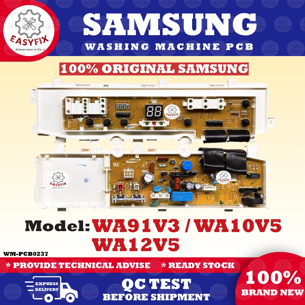 (100% ORIGINAL) WA91V3 / WA10V5 / WA12V5 SAMSUNG WASHING MACHINE PCB ...