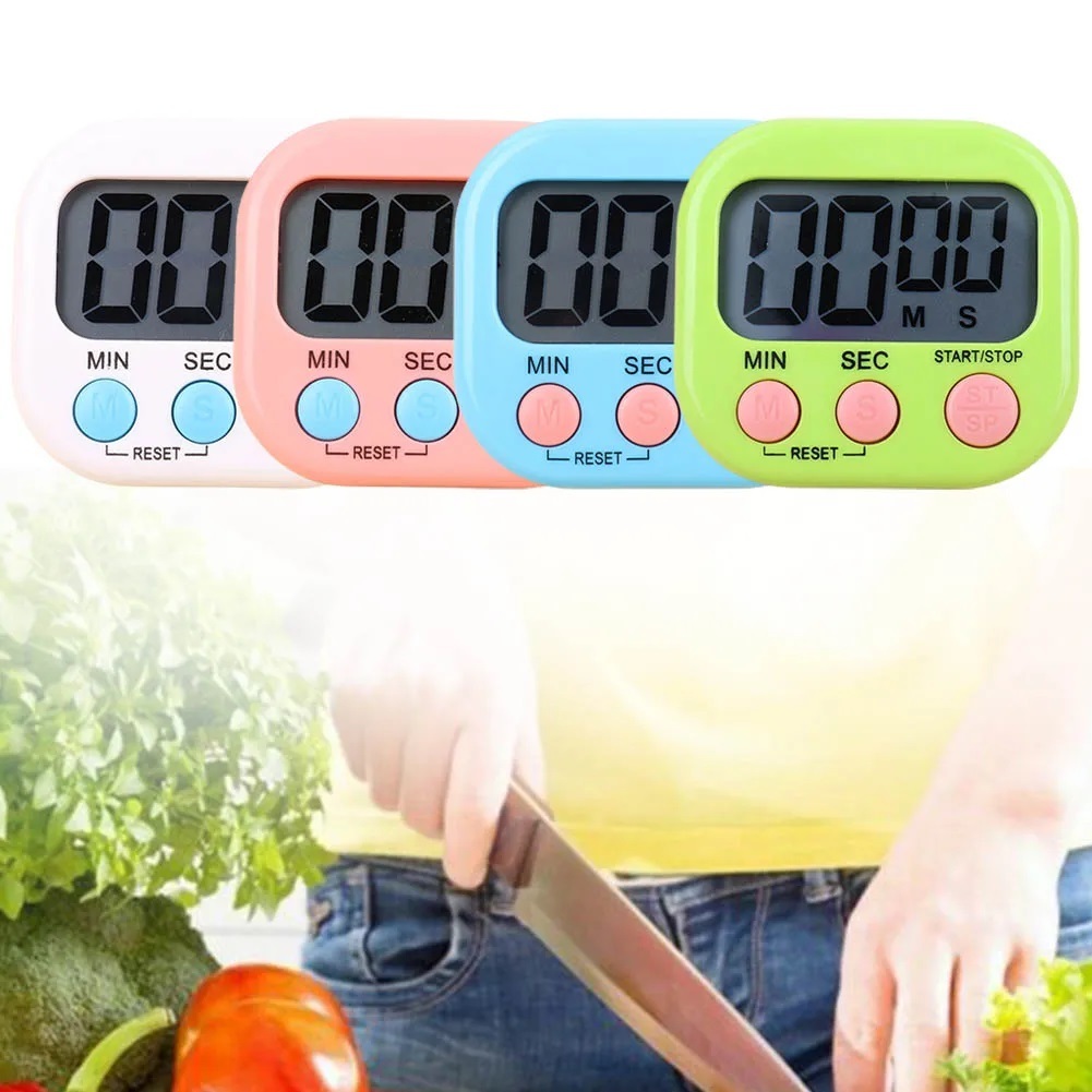 LCD Digital Kitchen Timer Cooking Baking Oven Timer Loud Alarm Clock ...