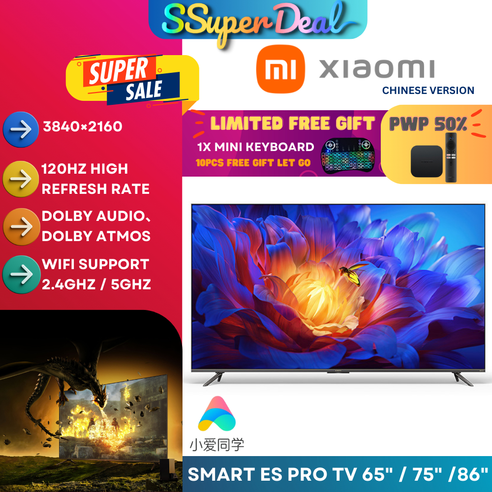 Xiaomi Mi TV ES Pro 4K 120Hz Smart TV Full screen 120hz/ HDMI 2.1 China ...
