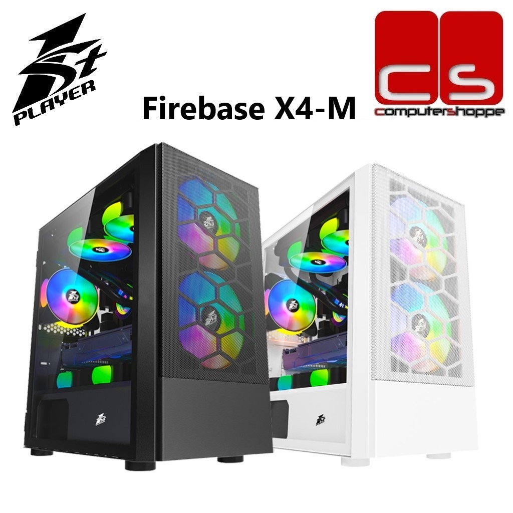 1stPlayer Firebase X4 M Micro ATX Gaming Case With Build In 3 ARGB Fan