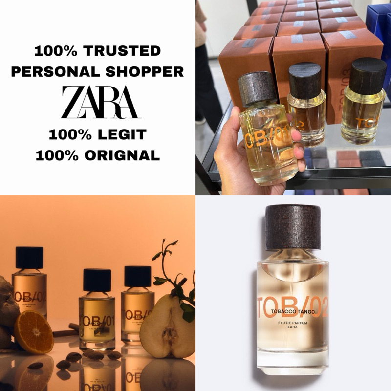 💯 Original Zara Man Perfume Tobacco Series TOB/01 TOB/02 TOB/03