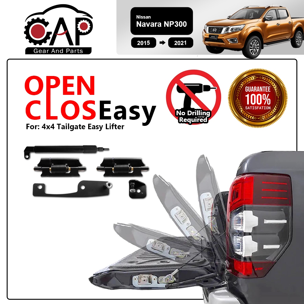 Nissan Navara NP300 2015 2021 Tailgate Lifter Easy Open & Close UP