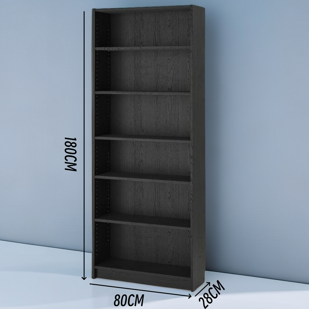 IKEA Book Rack Bookshelf 6 Tier White/Black Color Bookcase Shopee Malaysia