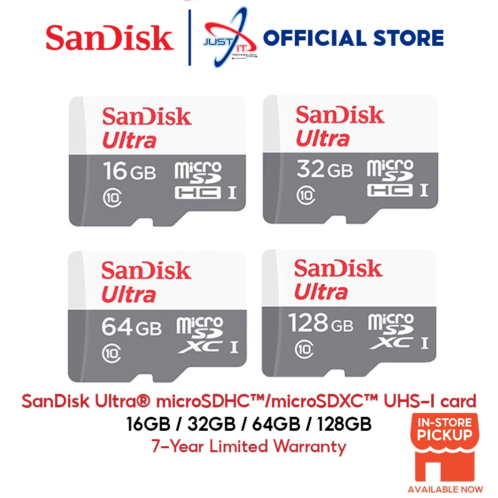 SANDISK ULTRA MICROSDHC / MICROSDXC UHSI CLASS 10 MICRO SD CARD