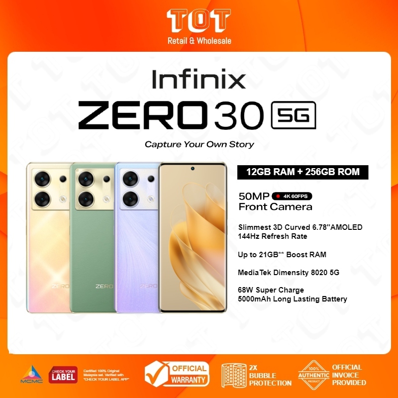 INFINIX Zero 30 5G (12GB+256GB) 6.78