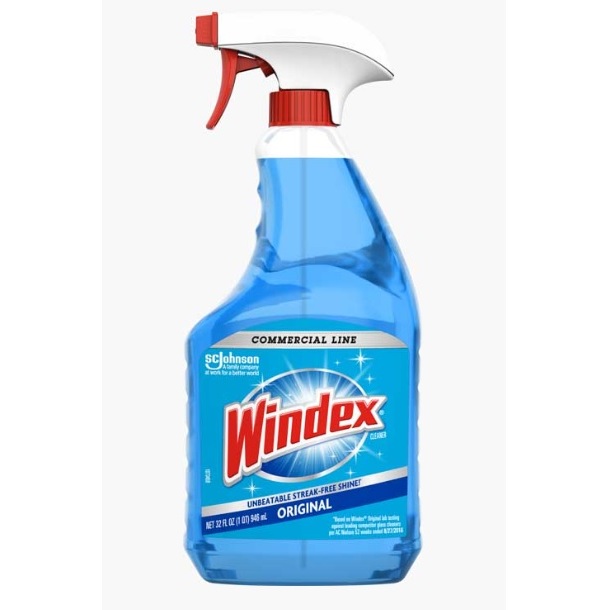 Windex Commercial Line Glass Cleaner Original With Ammonia946ml