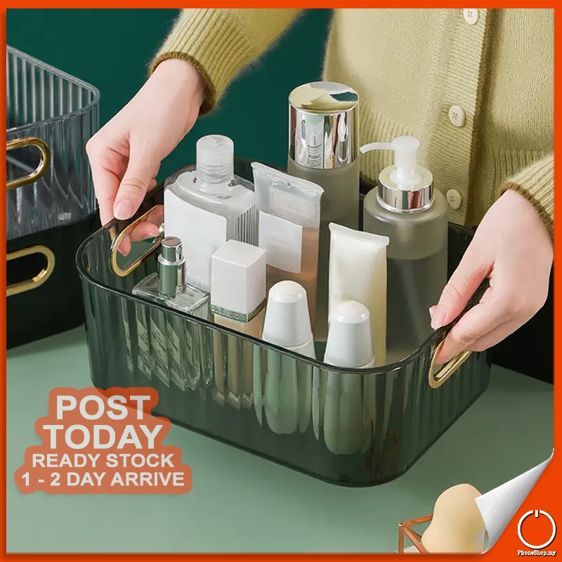 𝐄𝐀𝐒𝐘 𝐒𝐎𝐑𝐓 Transparent Acrylic Storage Box Multipurpose Holder Basket ...