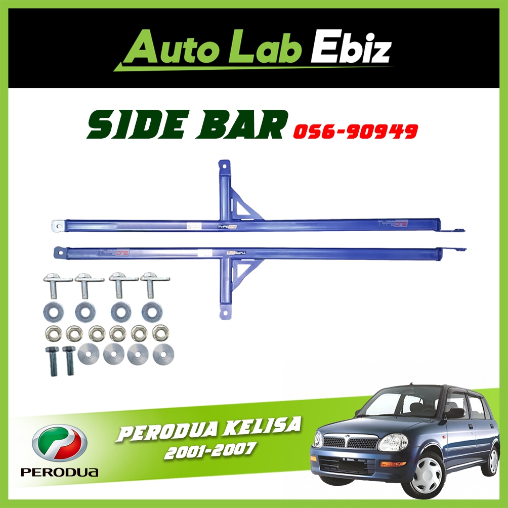 Perodua Kelisa 2001-2007 TypeOne Safety Side Bar (OS6-90949) | Shopee ...