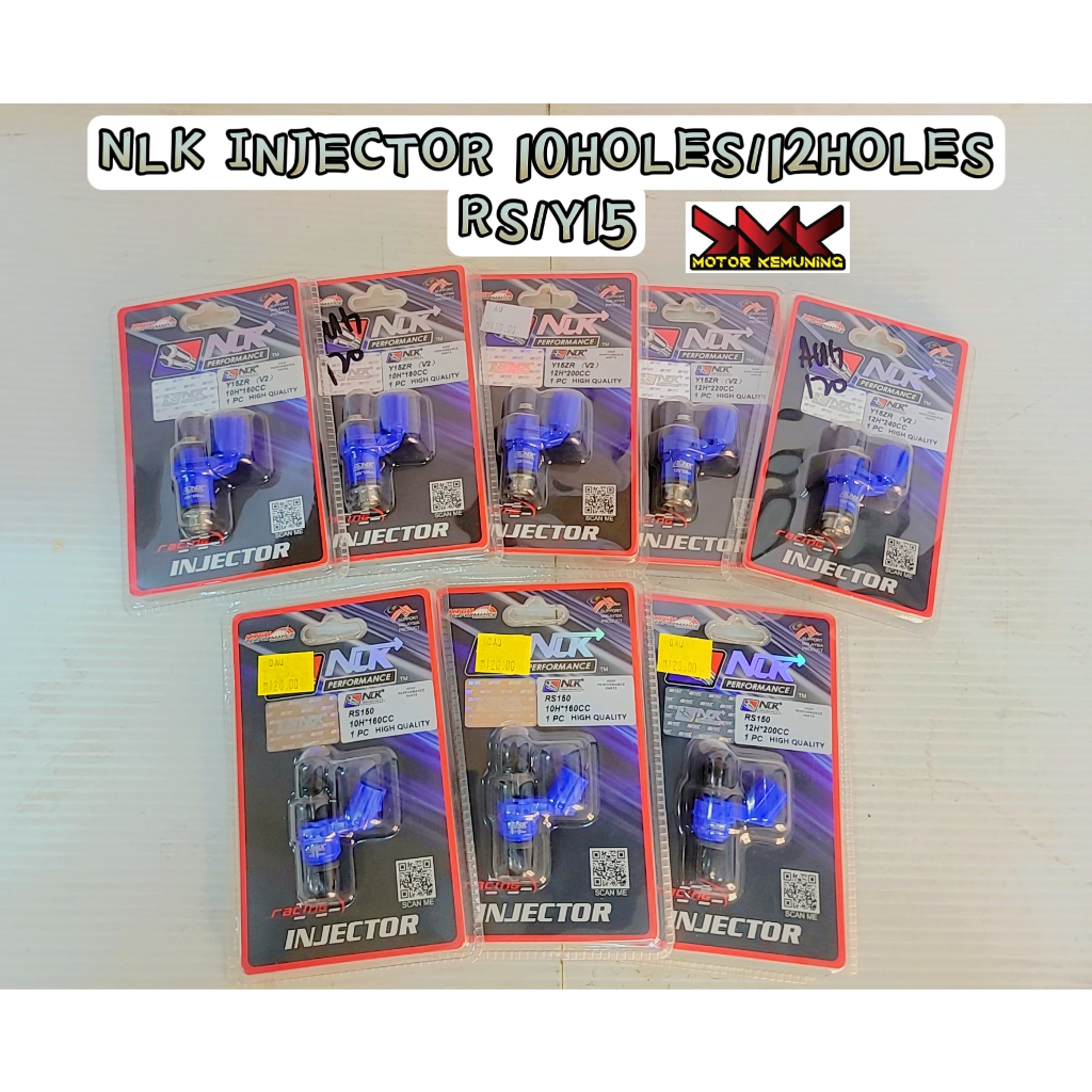 💥ORIGINAL NLK 100%%%💥NLK FUEL INJECTOR RACING Y15ZR V2 / RS150 ( 160CC ...