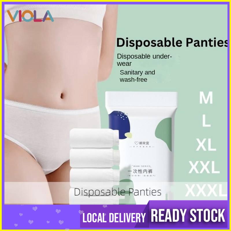 Disposable Panties Cotton / Maternity Travel Panty Underwear / Seluar