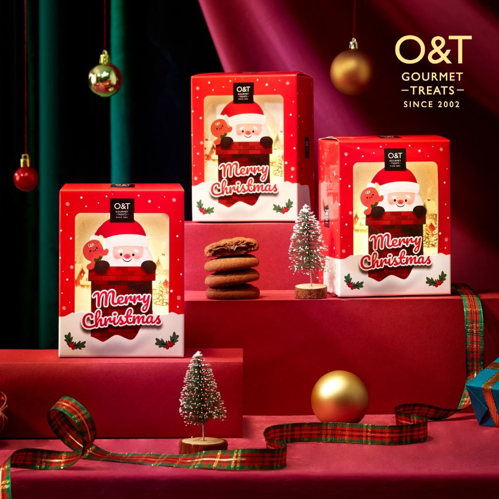 O&T Santa On Chimney Christmas DoorGift Party Wedding Cookies Biscuit ...