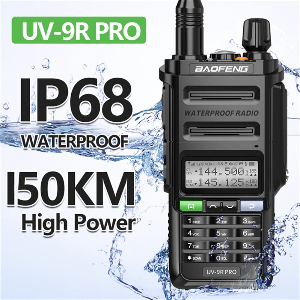 Baofeng UV-9R Plus IP67 Waterproof Dual Band 136-174/400-520MHz