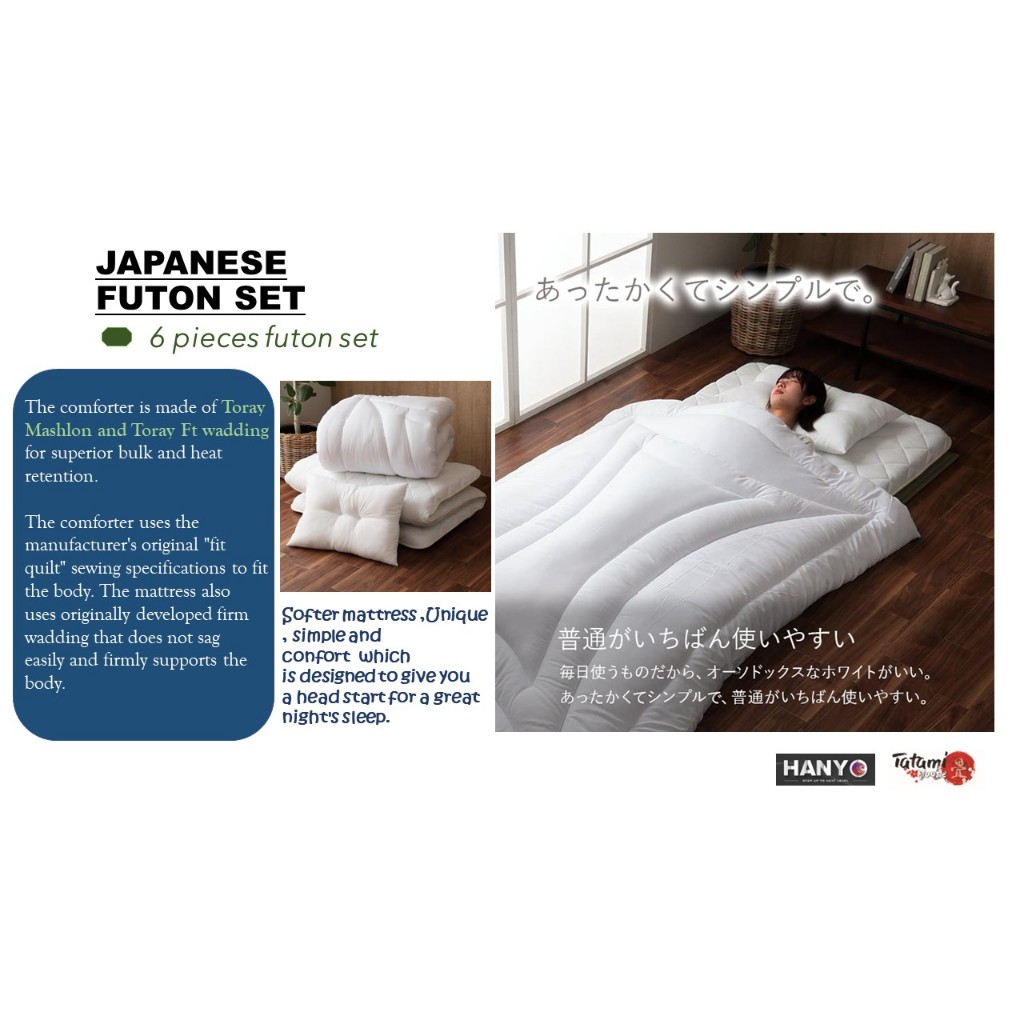 FUTON "MATTRESSES" (SHIKIBUTON) AND FUTON SETS (SHIKIBUTON & KAKEBUTON