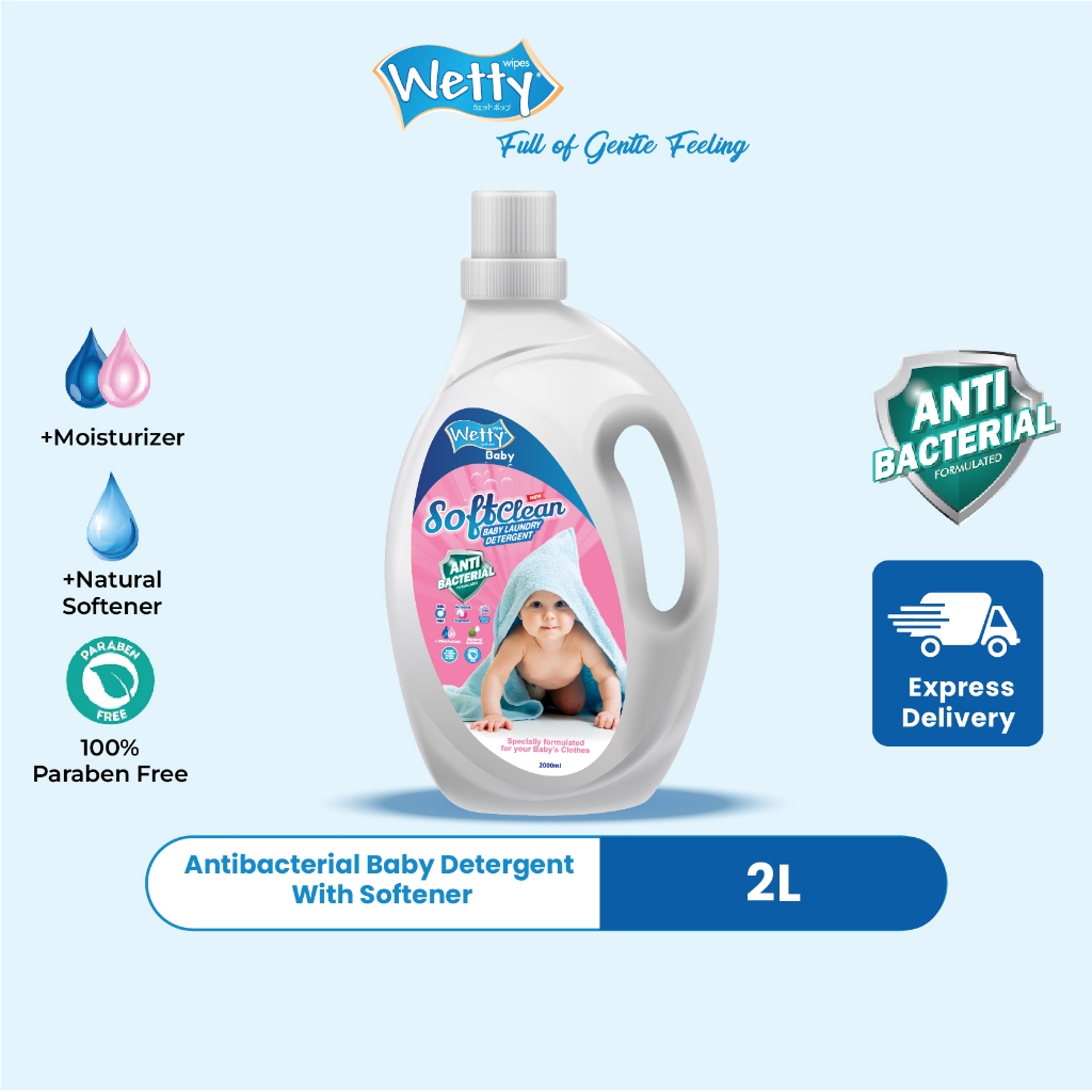 Antibacterial Baby Detergent With Softener Laundry Detergent Pencuci