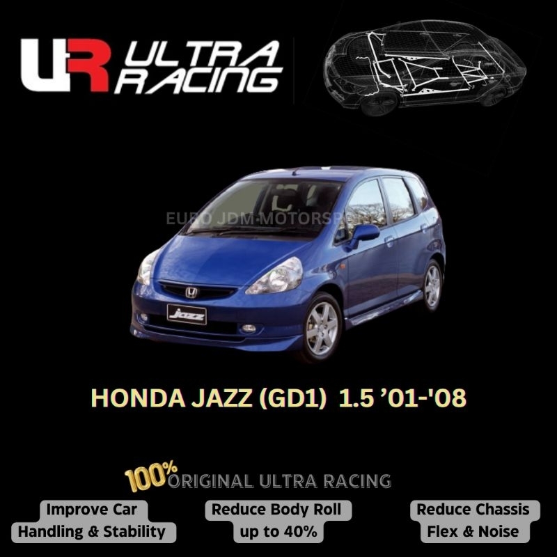Ultra Racing Safety Bar Honda Jazz GD1 1.5 '01'08 Shopee Malaysia