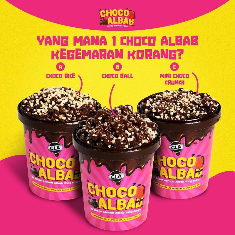 Choco Albab Campuran Coklat Premium, Bijiran & Badam | Shopee Malaysia