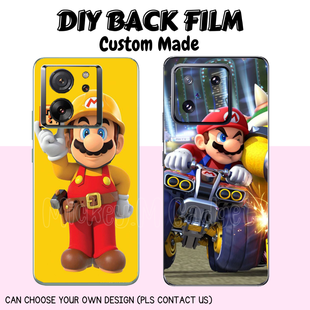 Cartoon Super Mario Back Film For Xiaomi 13T Pro Mi 13 Pro Mi 13 Ultra ...