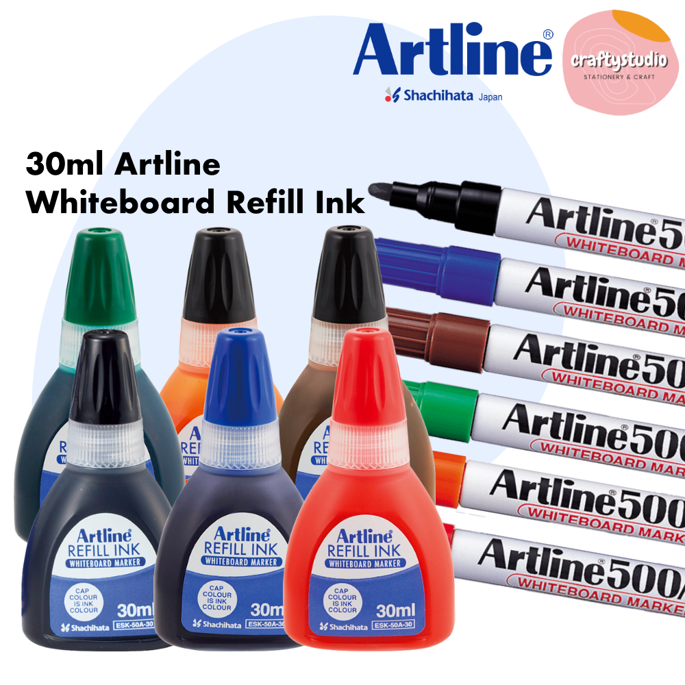 30ml Artline Whiteboard Marker Refill Ink, ESK-50A | Shopee Malaysia