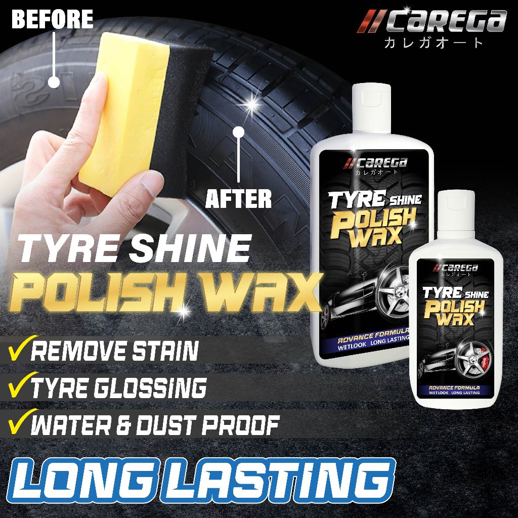 Carega 220ml Pure Silicone Clear Tyre Wax Concentrate Wax Tayar Jernih ...