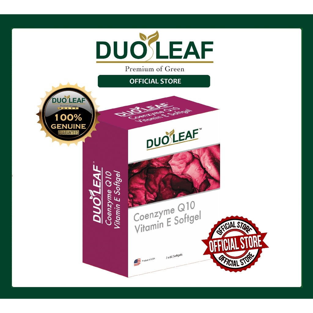 Duoleaf Coenzyme Q10 Vitamin E (2x60s) Shopee Malaysia