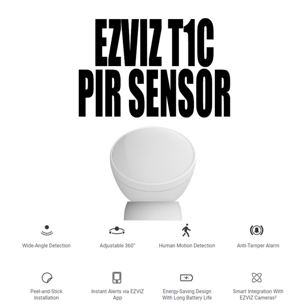 EZVIZ T1C PIR SENSOR HUMAN MOTION DETECTOR TAMPER ALRM SENSOR Shopee