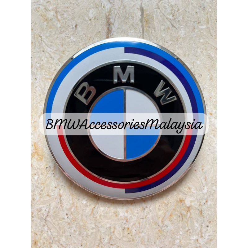 82mm BMW 50th Anniversary Emblem Replacement (1 Year Warranty) | Shopee ...