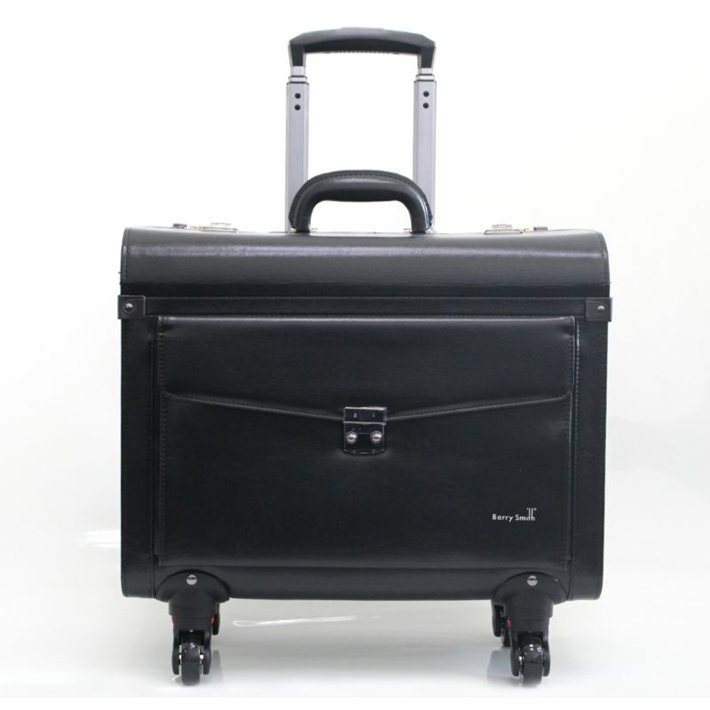 Barry Smith 18″ Pilotcase 4 wheels (Black) | Shopee Malaysia