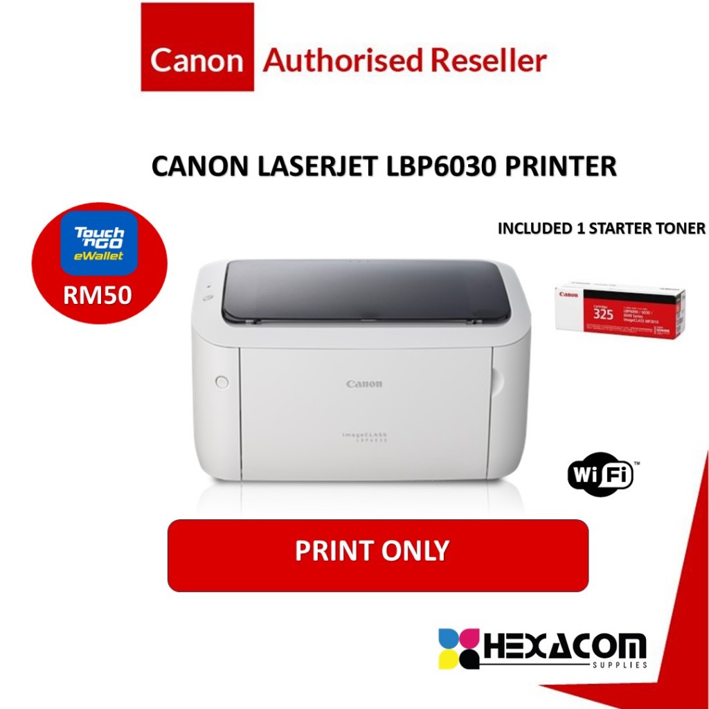 Canon LBP6030/6030W Monochrome Laser Printer Shopee Malaysia
