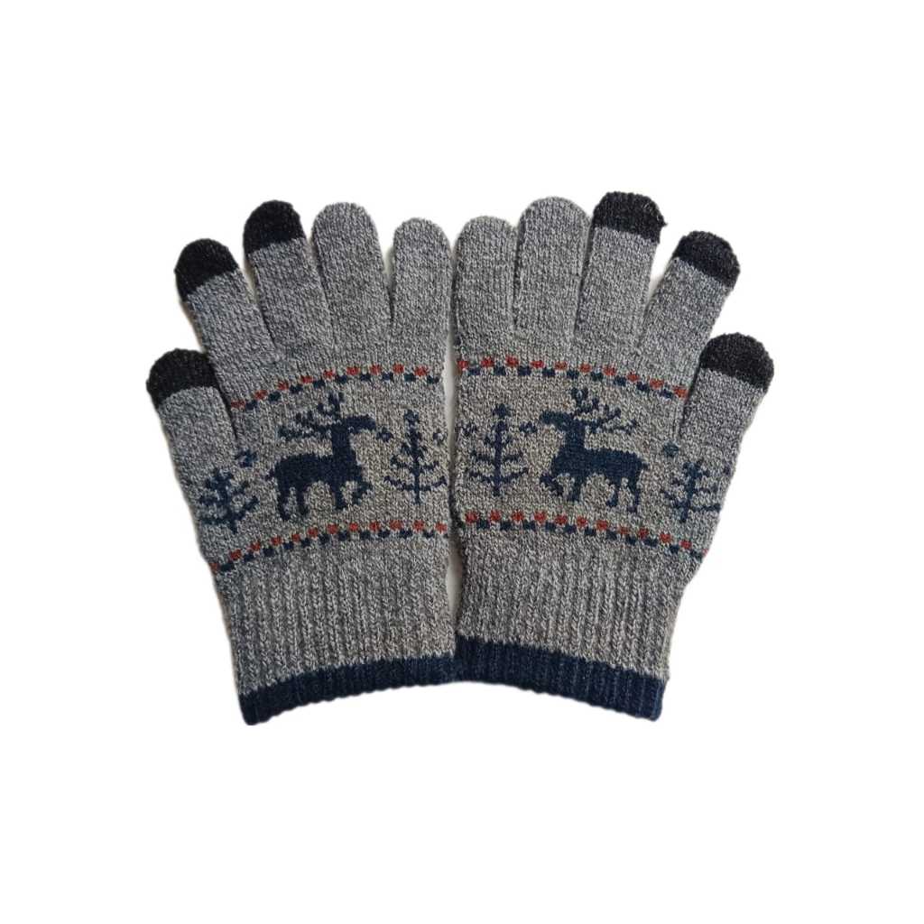 Winter Men women Knitted Gloves Touch Screen High Quality Mitten Thicken Warm Wool Cashmere Solid unisex Business Gloves Shopee Malaysia
