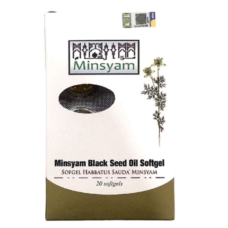 Minsyam Kapsul Habbatus Sauda’ (Black Seed Oil) / Olive Oil 20’s