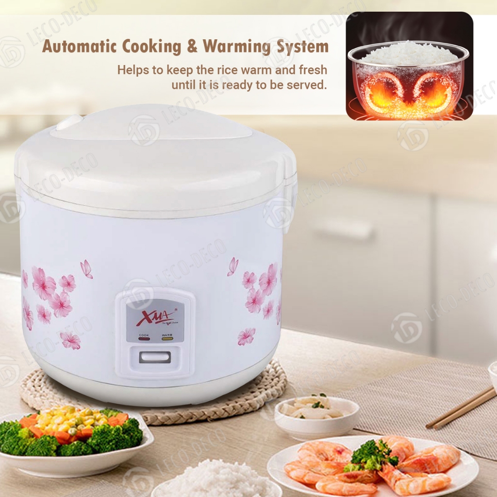 XMA 1.8L ELECTRIC RICE COOKER SIRIM XMA-18JR NON-STICK JAR WITH STEAMER ...