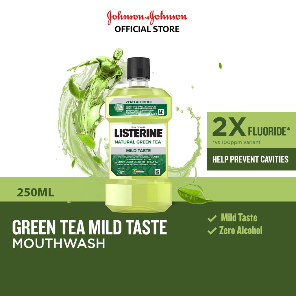 Listerine Green Tea Mild Taste Mouthwash (250ml) Shopee Malaysia
