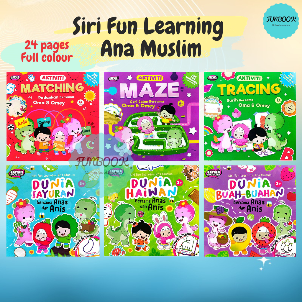 [FUNBOOK] Ana Muslim Siri Fun Learning Warna Aktiviti Umur 2 Haiwan ...