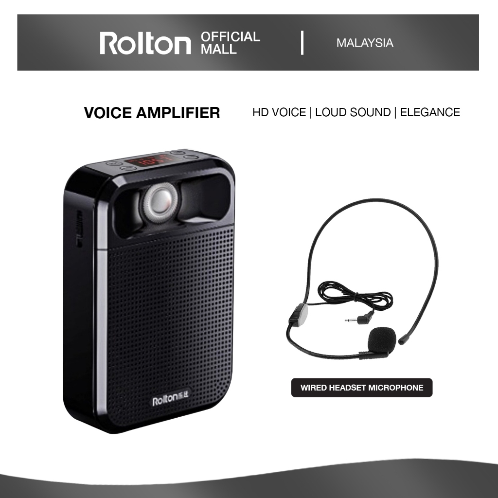 Rolton K700 Voice Amplifier | Mini Speaker Bluetooth Wired Headset ...