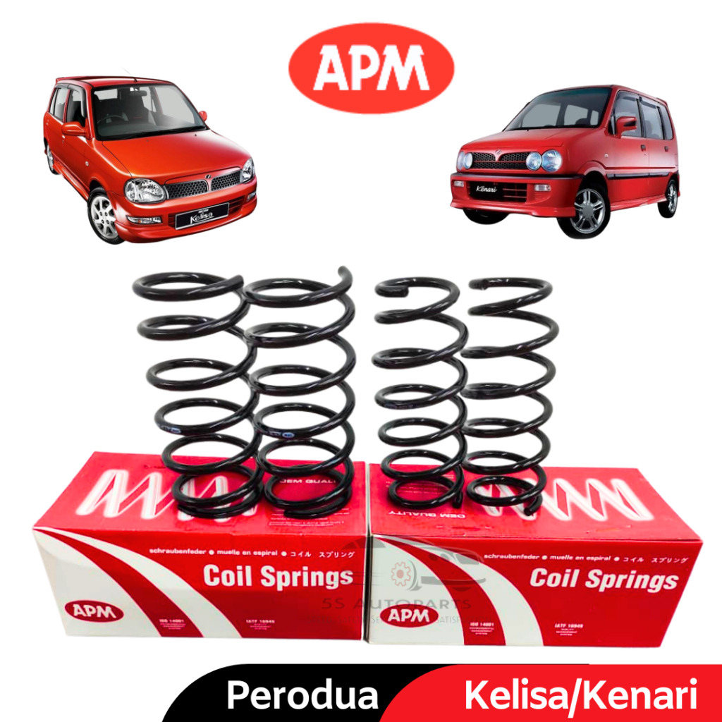 APM Perodua Kelisa Kenari Coil Spring Front Rear Set