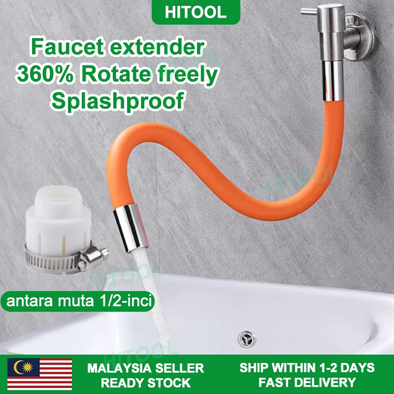 faucet extender hose kitchen bathroom faucet extension hose pipe tube ...