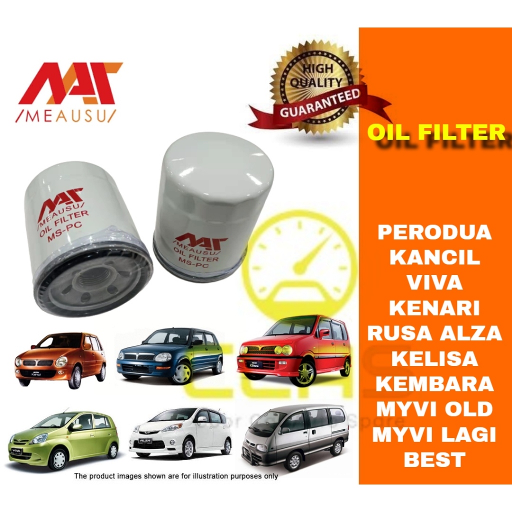 Oil Filter Perodua Myvi Old Myvi Lagi Best Alza Viva Kenari Kelisa