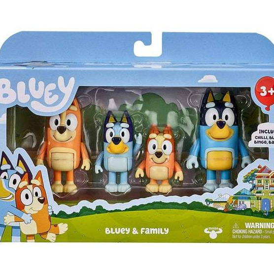 Bluey S3 Figure 4 Pack - Bluey & Family , Bluey & Friends | Shopee Malaysia