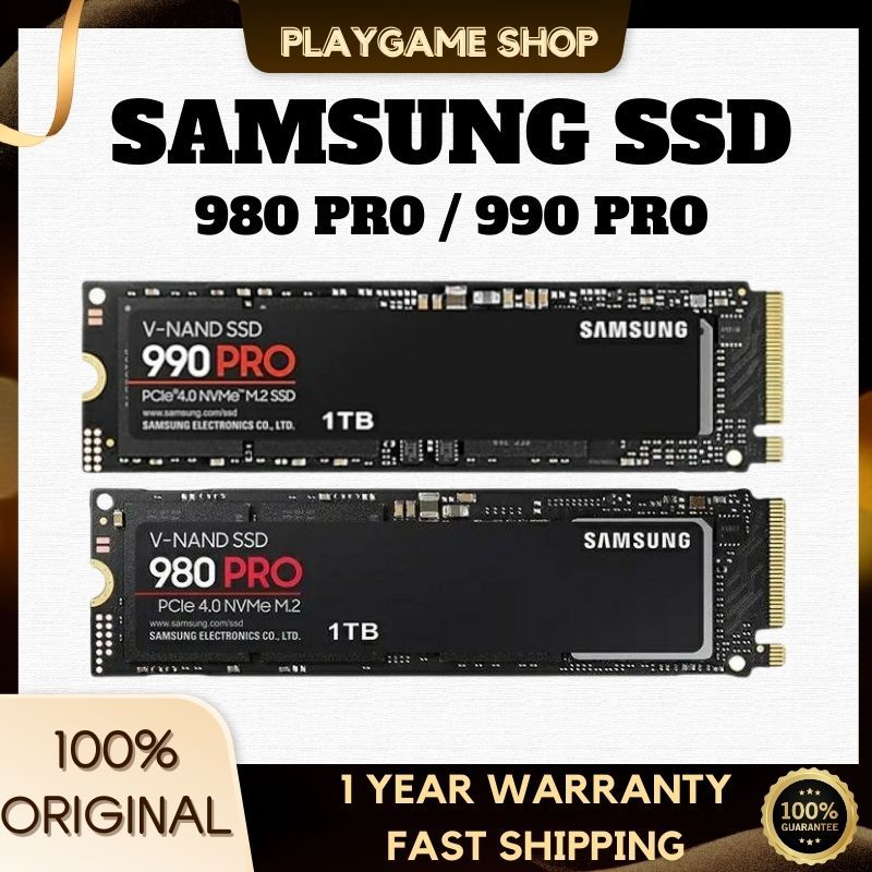【Ready Stock】 SAMSUNG SSD 980 PRO 1TB/ 990 Pro 1TB PCle 4.0 N.VMe M.2
