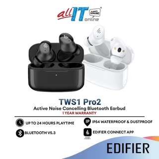 Edifier TWS1 Pro2 Bluetooth V5.3 Earbud Active Noise Cancelling Low Latency Smart Touch & Volume Control TWS