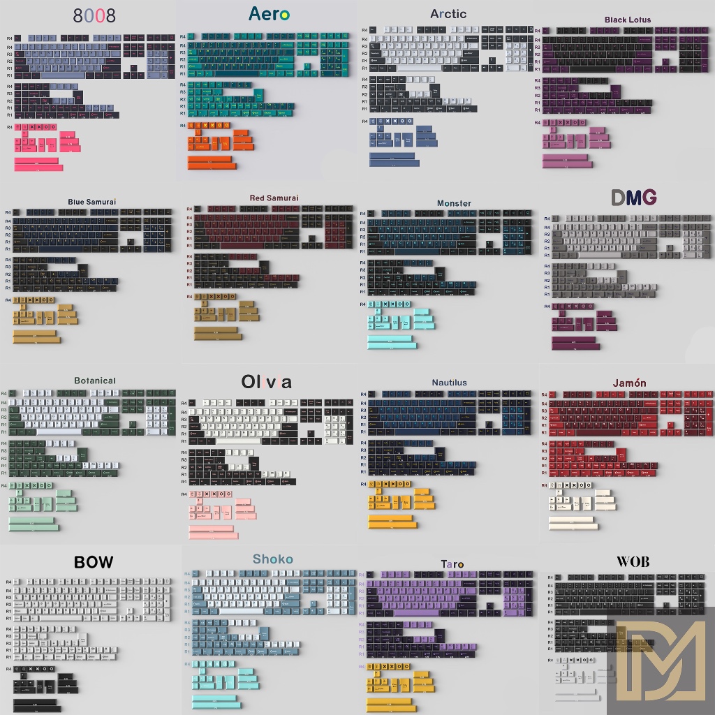 [LOCAL STOCK] GMK Keycap Cherry Profile ABS/PBT Double Shot AiFei