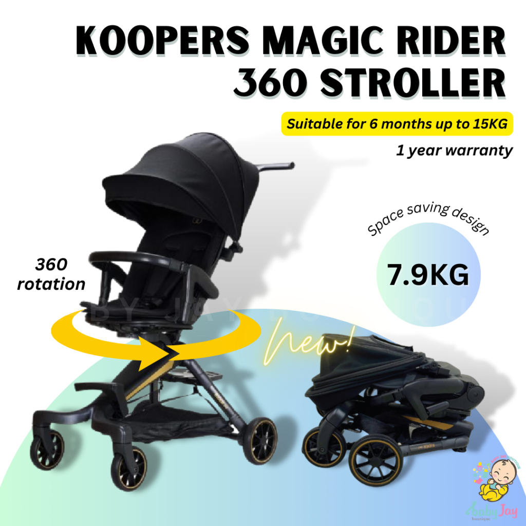 Koopers Magic Rider 360 Stroller EN1888 Approved | Shopee Malaysia