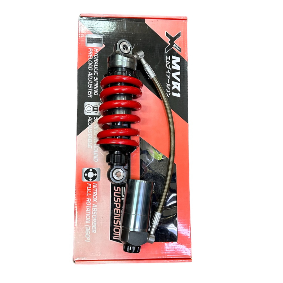 HONDA RS150 RS150R MONOSHOCK MONO SHOCK ADJUSTABLE 225MM RED MVR1 SUPER ...