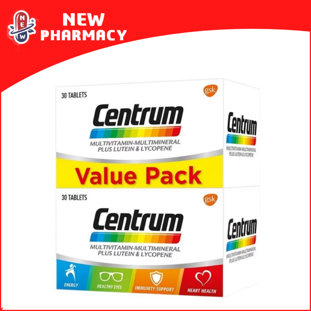 Centrum MultivitaminMultimineral Plus Lutein & Lycopene 2x30's