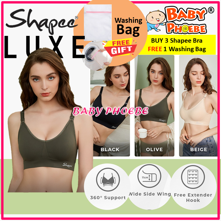 Shapee Luxe Nursing Bra Luxuriously Soft Material 3D Seamless & Wire-Free  (1pc) Breastfeeding Pregnancy Women Bra