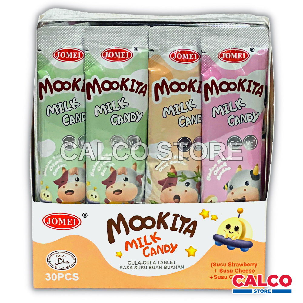 30pcs Jomei Mookita Milk Candy Gula Gula Tablet Rasa Susu Buah Buahan Cheese Green Tea 5560