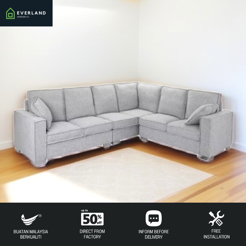 Corner Sofa 6 Seater Living Room Modern Sofa Fabric Modern Sofa Corner