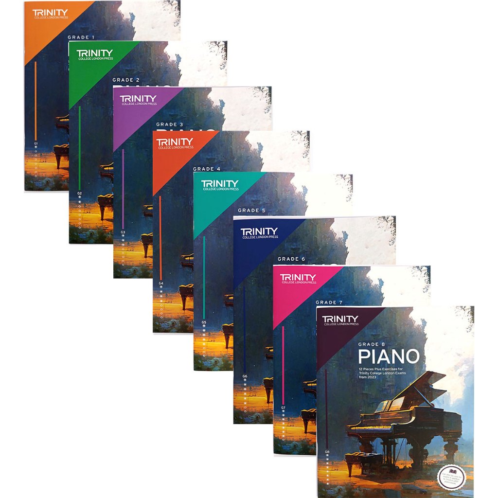 TRINITY Piano Exams Pieces + Exercises from 2023 Grade 1 8 Shopee