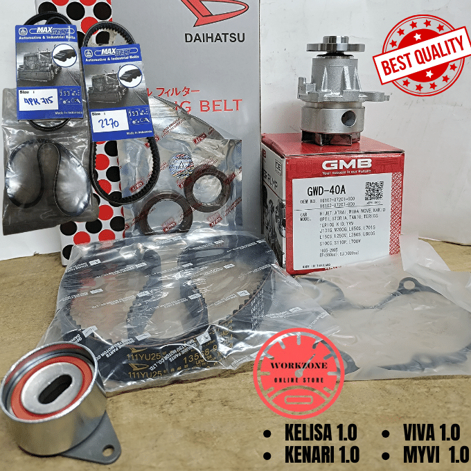 PERODUA KENARI KELISA MYVI VIVA 1.0 TIMING BELT KIT SET 100,000KM GMB